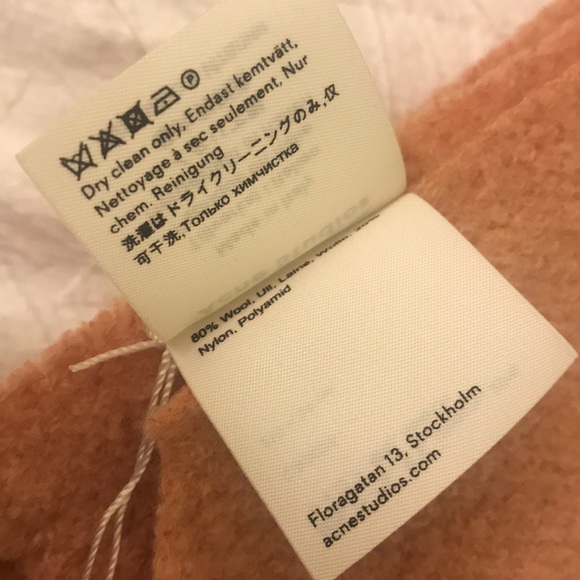 Acne Studios Villy Textured Logo Scarf - Picture 4 of 6